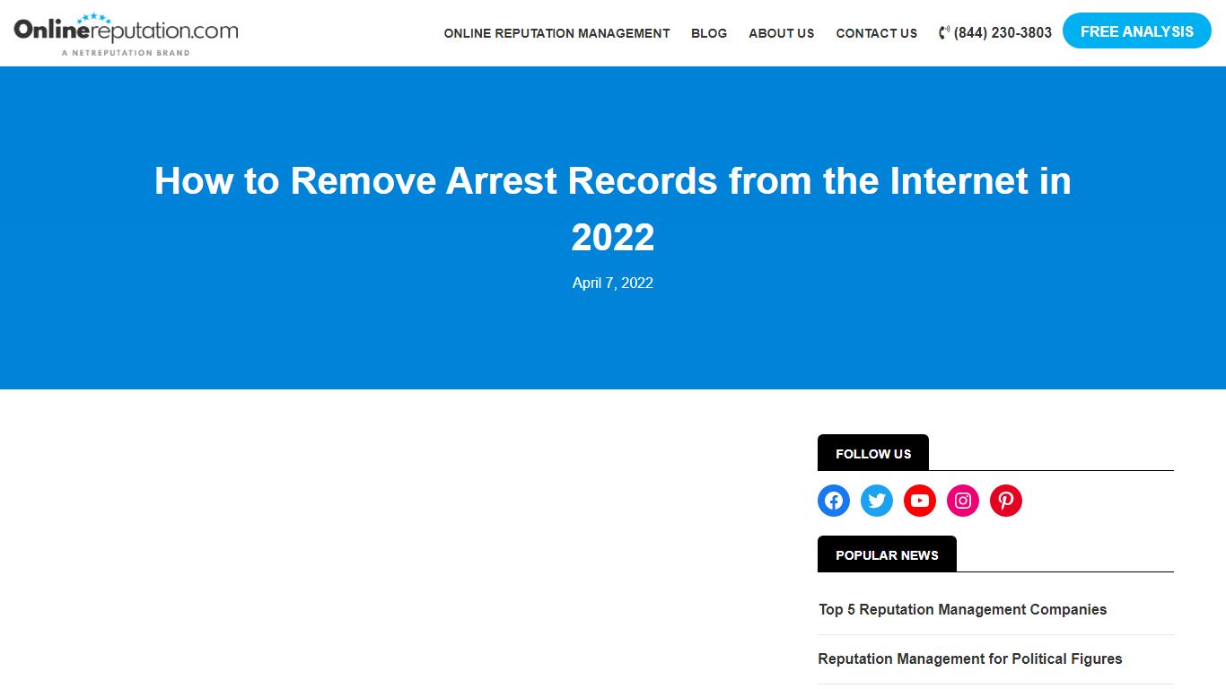 Remove Arrest Records from the Internet: Ultimate Guide